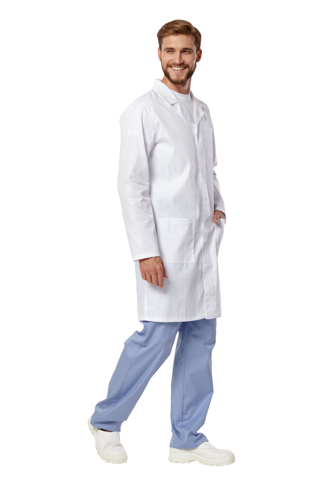 Халат мужской "Крокус" цвет белый