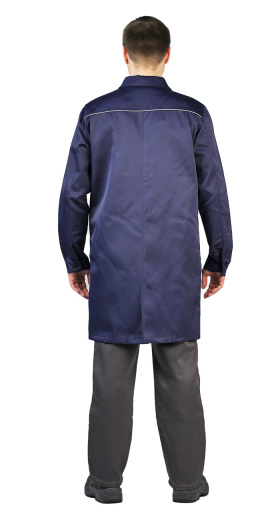 Синий мужской халат Валент