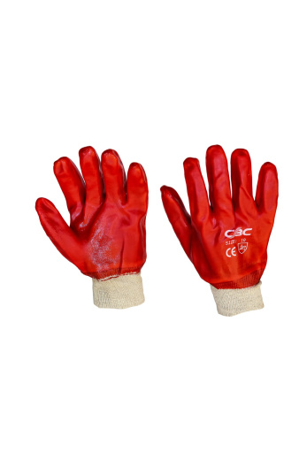 Перчатки рабочие герметичные "Гранат" ХБ основа полный ПВХ облив