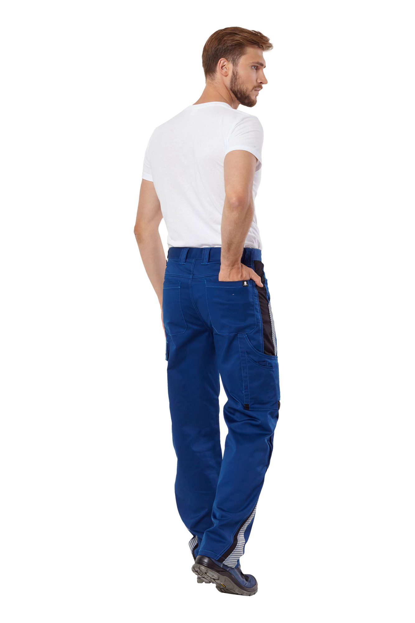 Брюки рабочие мужские летние "Azur" цвет синий/черный