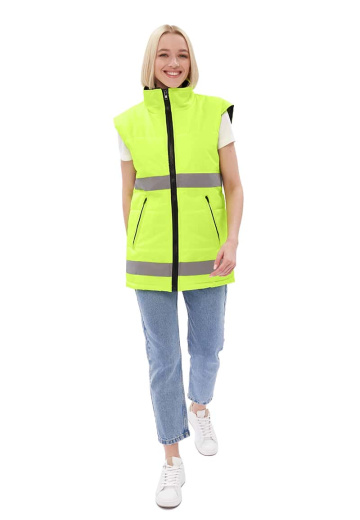 Жилет утепленный "Nordwig-Rapid" ЛИМОННЫЙ с СОП