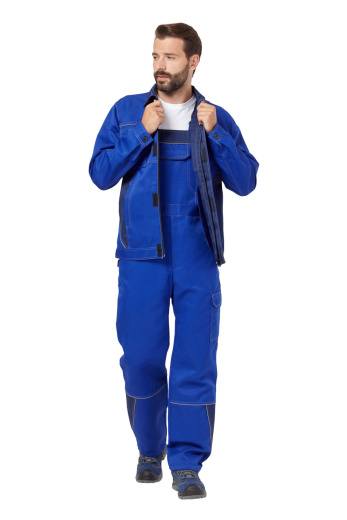 Костюм рабочий мужской летний "Страйк 2" цвет василек/темно-синий