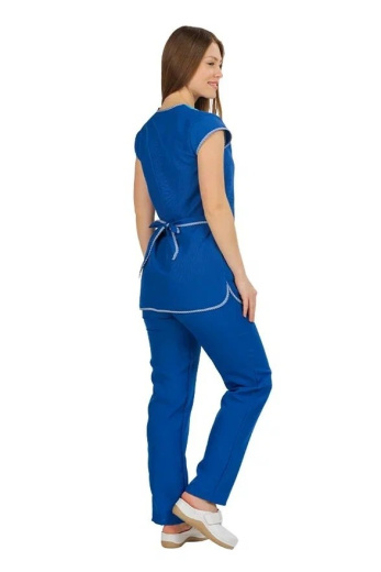 Костюм для сферы обслуживания синий "Калипсо", габардин