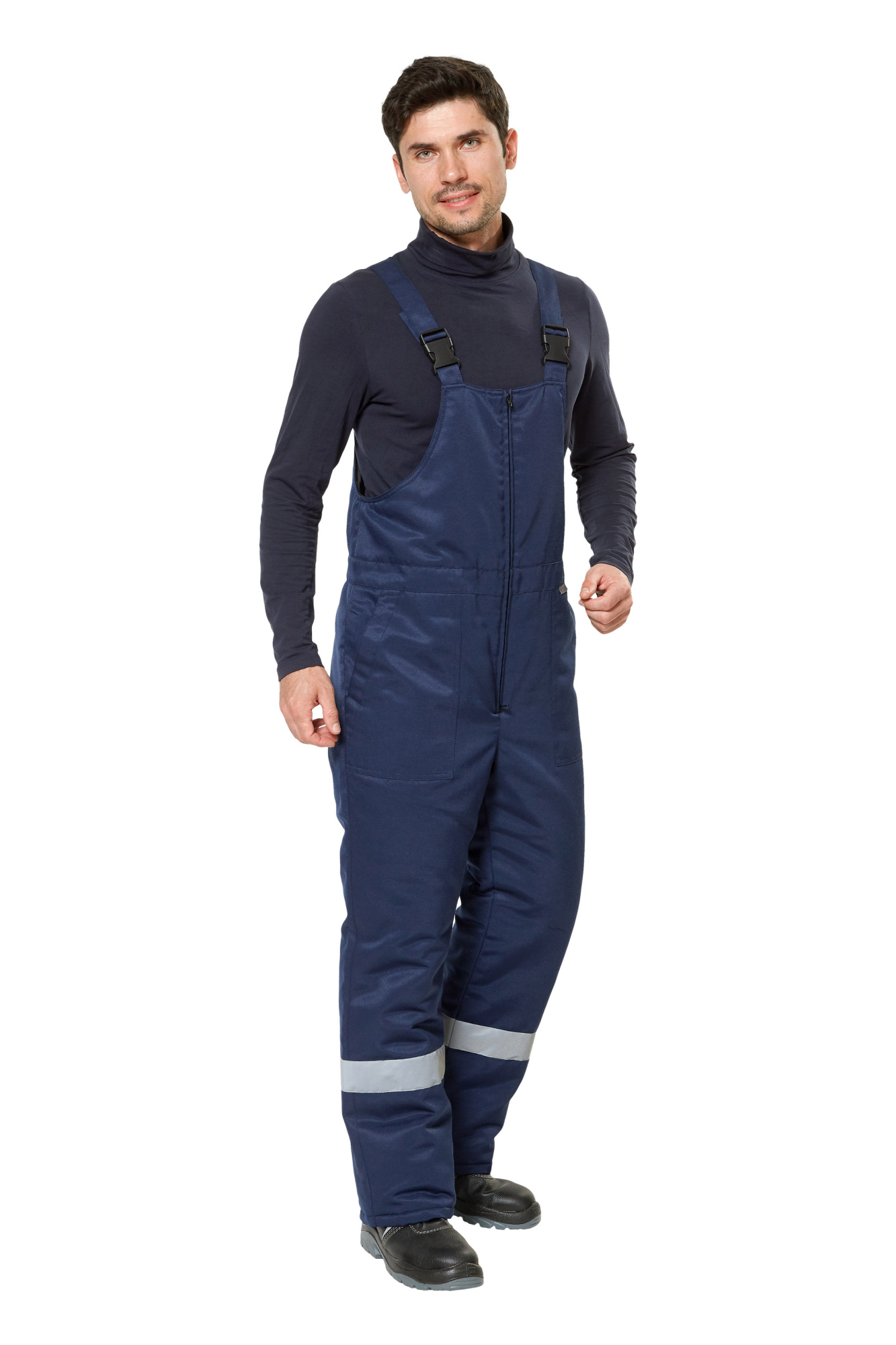 Костюм рабочий мужской зимний "Балтимор" цвет темно-синий/оранжевый