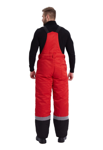 Костюм зимний "ЗИМНИК" куртка/брюки, цвет: красный/черный