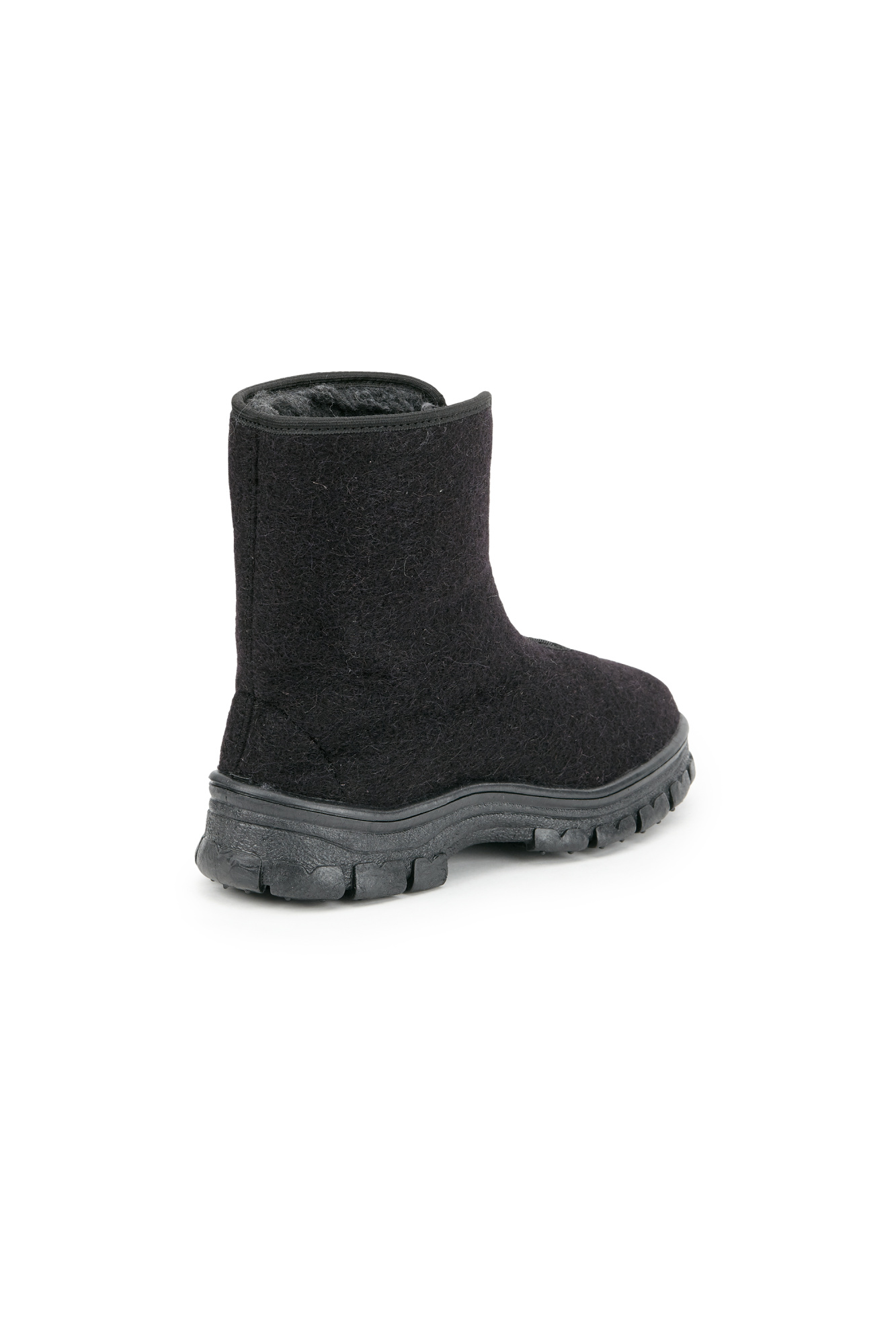 Ботинки мужские зимние утепленные суконные цвет черный