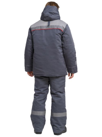 Костюм "Фаворит" утепленный (т.серый/св.серый)