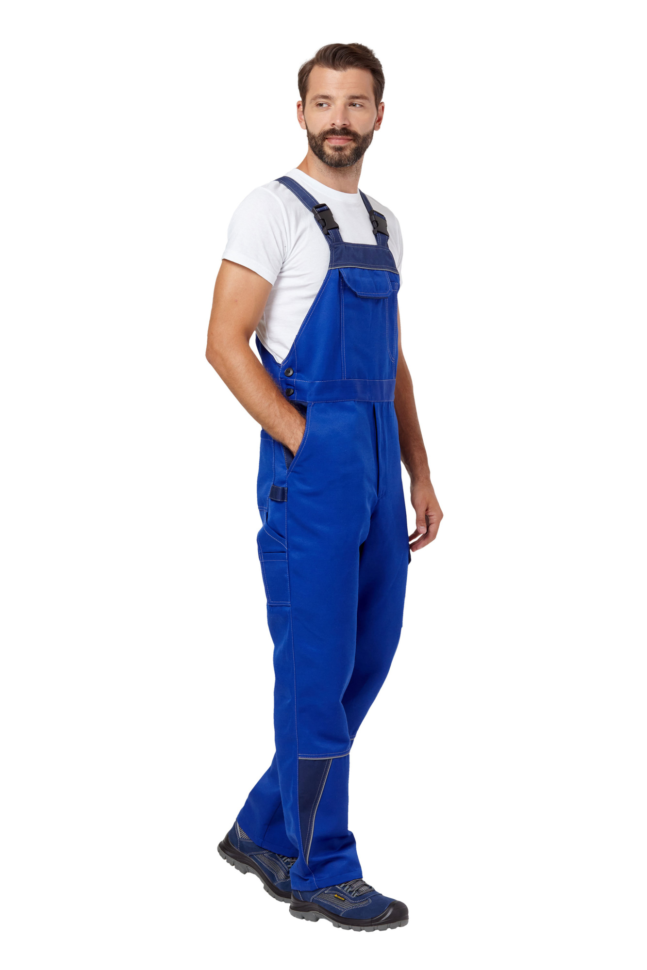 Костюм рабочий мужской летний "Страйк 2" цвет василек/темно-синий