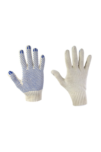 Перчатки рабочие бесшовные "Премиум" с ПВХ покрытием ХБ