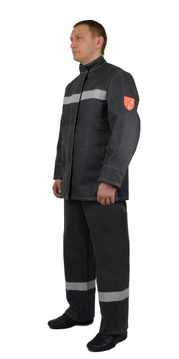 Костюм сварщика «ЦЕРБЕР» комбинированный (хлопок + арамид /панокс с силиконовым покрытием), КС-07