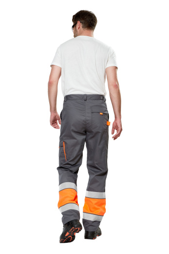 Костюм сигнальный рабочий мужской летний "Илион" цвет оранжевый/темно-серый