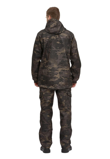 Костюм "РОВЕР" куртка/брюки, цвет: кмф "Мультикам черный", ткань: Полофлис