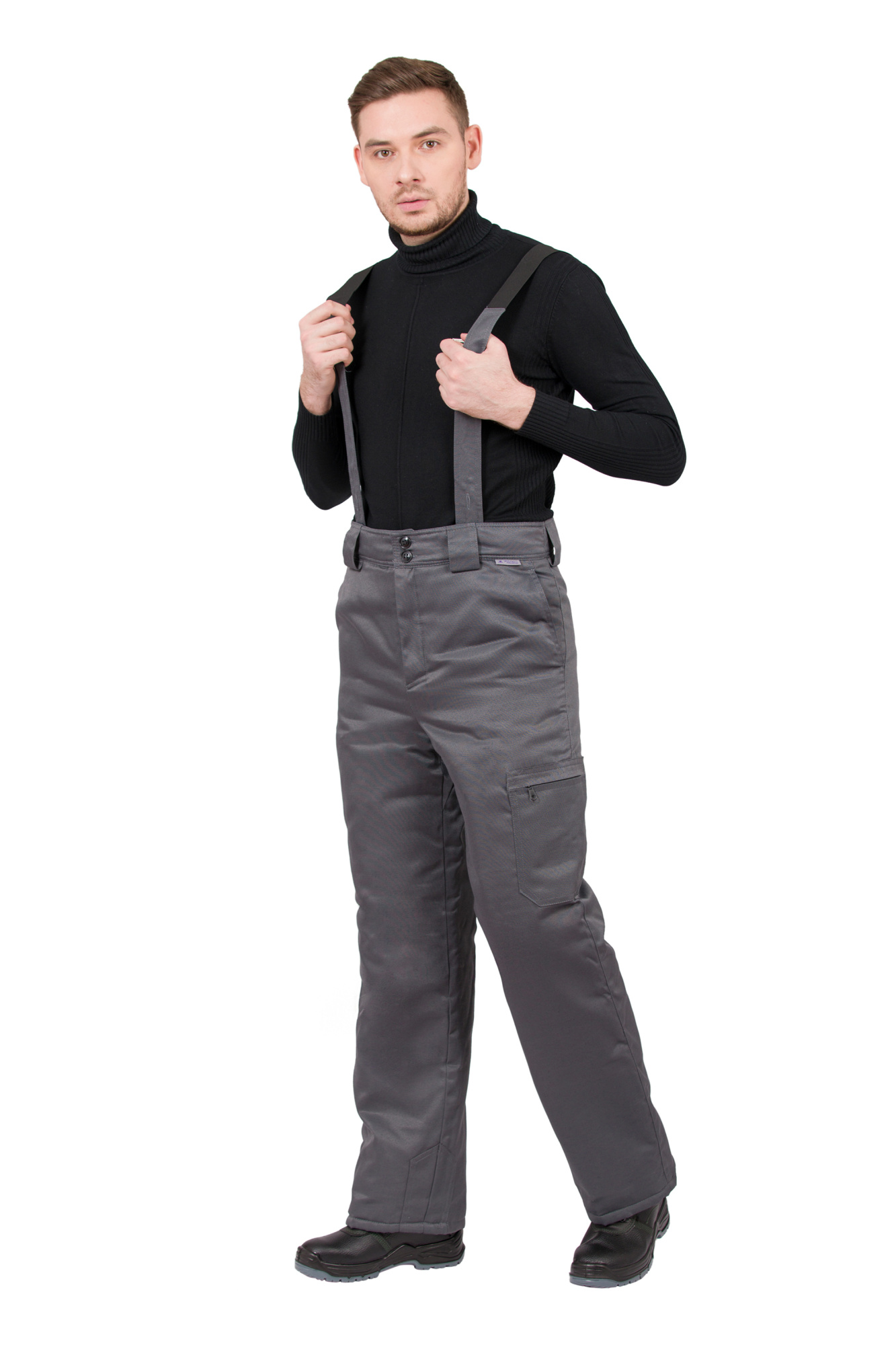 Брюки рабочие мужские зимние "Прим" цвет серый