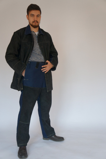 Костюм сварщика комбинированный тк. Термотекс и спилок. Тр — 2, 3-й класс защиты, ТС-24 (Термотекс)