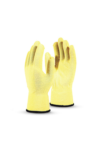 Перчатки рабочие "Арамакс Слим MG-301" бесшовные цвет желтый
