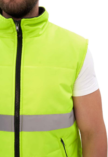 Жилет утепленный "Nordwig-Rapid" ЛИМОННЫЙ с СОП