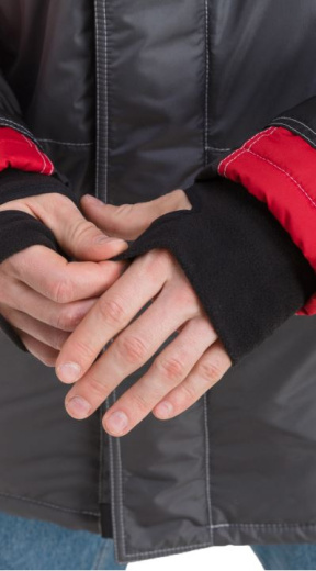 Куртка "Город" утепленная (т.сер/черн/красн)