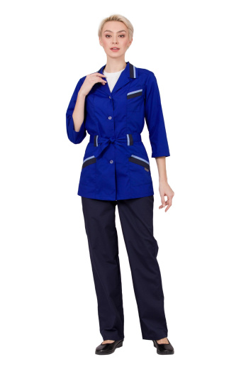 Костюм женский летний/демисезонный "Капель" цвет синий