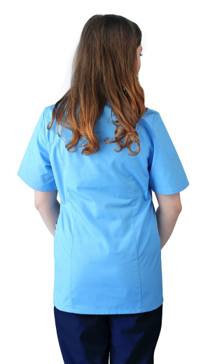 Костюм женский "Сфера" св-голубой с т-синим