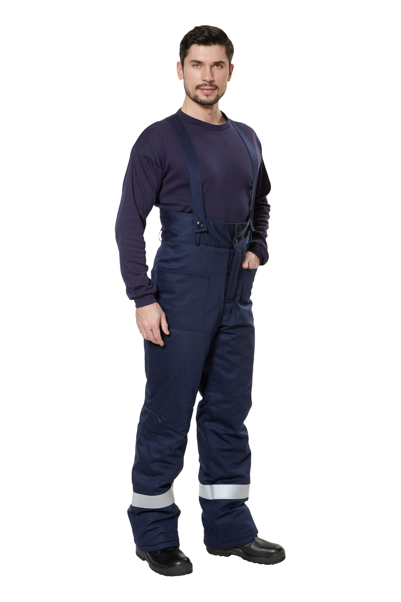 Костюм защитный от электродуги зимний "СП08-З/V-2" цвет оранжевый/синий