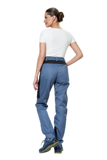 Костюм рабочий женский летний "Кранц" цвет маренго/черный/голубой