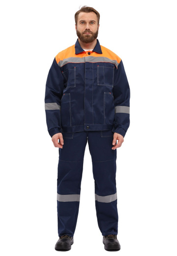 Костюм рабочий "Легион" т.синий/оранжевый