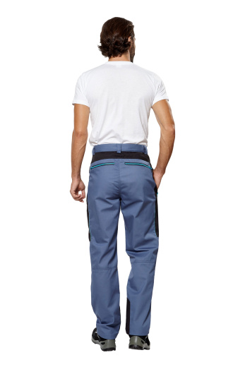 Костюм рабочий мужской летний "Кранц" цвет маренго/черный/голубой