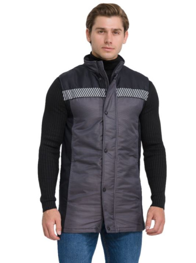 Жилет "ХАРП" утепленный (т.сер/черн)