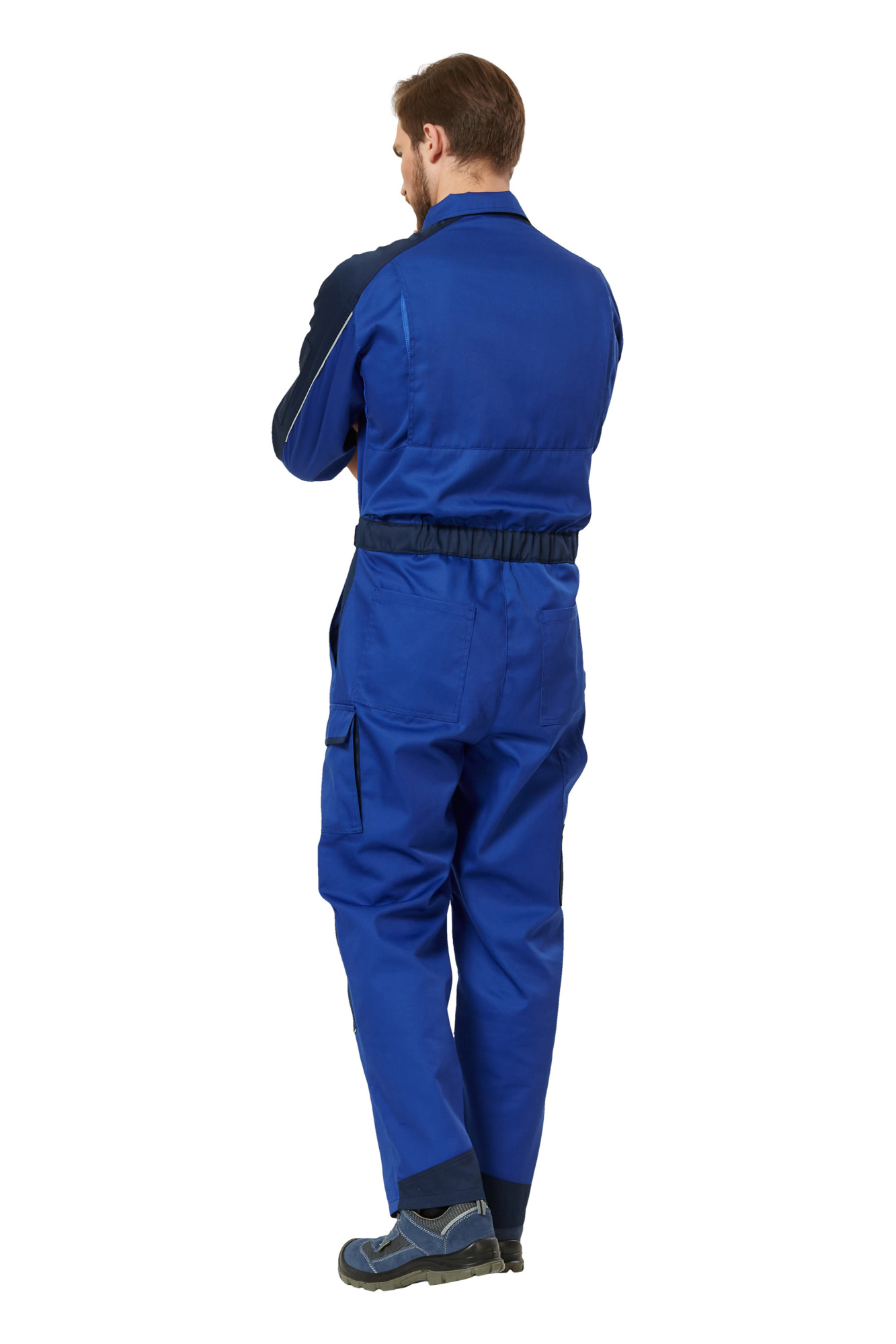 Комбинезон рабочий мужской летний/демисезонный "Мегаполис" цвет василек/темно-синий