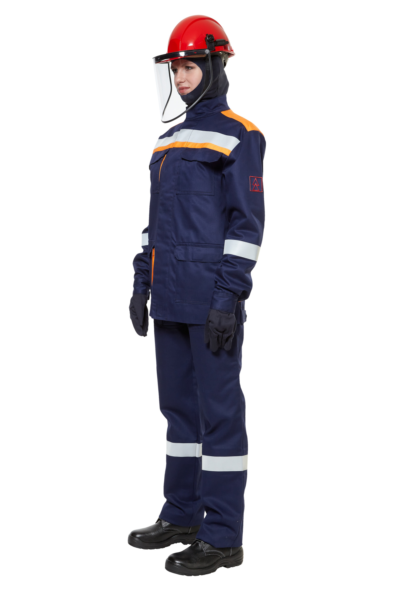 Костюм защитный от электродуги летний/демисезонный женский "СП03-ЛV" цвет синий/оранжевый